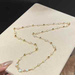 שרשרת הסוודר שמיים כוכבים 5-6 מ "מ אור מים מתוקים שרשרת פנינים באורך 80 ס" מ - Product Image 1