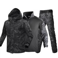 Veste chaude pour homme d'extérieur pour la randonnée Veste d'hiver Veste tactique G8 en polaire camouflage