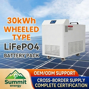 Estación de Energía Solar Híbrida Portátil de 5KWH, 10KWH, 15KWH, 30KWH, 32KWH con Ruedas, Almacenamiento de Energía Fotovoltaica Doméstica, Batería de Litio CAN de Alta Capacidad - Product Image 2