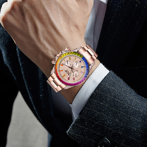 Reloj Mecánico Automático de Lujo PINDU Flamboyant para Hombre, Caja de Acero Inoxidable de Alta Calidad, Resistente al Agua, Cristal de 20 mm, Completo - Product Image 5