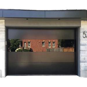 <span class=keywords><strong>Porte</strong></span> <span class=keywords><strong>de</strong></span> <span class=keywords><strong>garage</strong></span> à rabat en verre plat moderne haut <span class=keywords><strong>de</strong></span> gamme personnalisée Surface finie en alliage d'aluminium Fabriquée Premium Rolling Shutter Company - Product Image 1