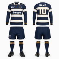 Camiseta de Rugby Personalizada para Clubes, Unisex, Sublimada, de Secado Rápido, Absorbe la Humedad, Logotipo Personalizado, Ropa de Equipo, Venta al Por Mayor, Fabricante OEM