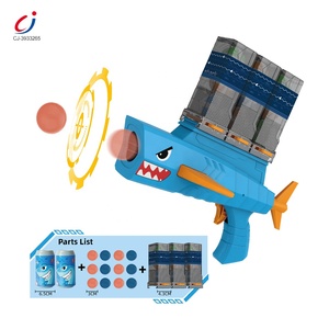 Chengji giocattoli per bambini pistola tiro bersagli gioco cartone animato squalo attacco giocattolo piccola palla di plastica tiro pistola giocattolo per i bambini - Product Image 1