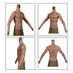 Silicone Muscle Suit Poitrine Faux Muscle Abdominal Pas Cher Belle Qualité Musculation Réel Muscle pour Hommes et Femmes pour la Fête Cosplay - Product Image 4