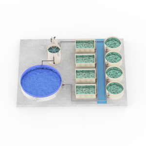 Ad alta densità di pesce di allevamento Base rotondo o quadrato in plastica PVC acquario per Tilapia per uso agricolo - Product Image 5