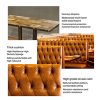 Meubles de restaurant de Dubaï avec un design moderne et confortable et un environnement de quartier accueillant Ensemble de tables et de chaises