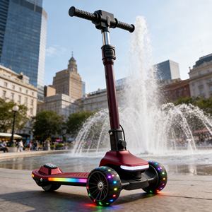 Trottinette à 3 roues sécurisée pour enfants et trottinette électrique pour enfants <span class=keywords><strong>de</strong></span> 8 à 12 ans avec <span class=keywords><strong>limiteur</strong></span> <span class=keywords><strong>de</strong></span> <span class=keywords><strong>vitesse</strong></span> pour un meilleur contrôle - Product Image 2