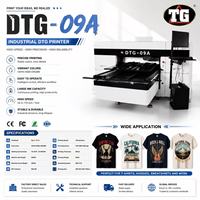 Machine d'impression DTG et DTF 2-en-1 à double poste de travail, circulation d'encre blanche, directement de l'usine, pour commandes de vêtements diversifiées