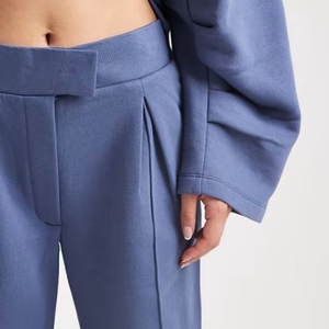 Pantaloni da <span class=keywords><strong>Donna</strong></span> Personalizzati <span class=keywords><strong>Oversize</strong></span> dal Taglio Sartoriale in Felpa Garzata <span class=keywords><strong>Jogger</strong></span> da <span class=keywords><strong>Donna</strong></span> - Product Image 6
