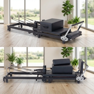 Machine de Reformer Pliante en Acier Portable et Facilement Transportable avec Plateforme de Saut, Capacité 180 kg, Écologique - Product Image 2