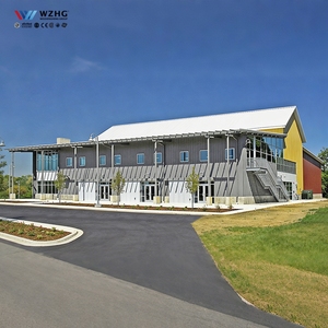 Bâtiment de gymnastique en structure d'acier préfabriquée, centre sportif intérieur préfabriqué pour le basketball, le football, le tennis, bâtiment en acier économique - Product Image 1