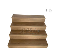 Meilleures ventes d'escaliers d'intérieur en bois en usine Marches de bibliothèque en bois massif Escalier droit Marches de marche