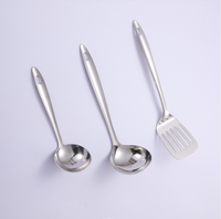 Ensemble d'ustensiles de cuisine en acier inoxydable, poli miroir brillant de haute qualité outils de cuisine accessoires ensemble d'ustensiles de cuisine