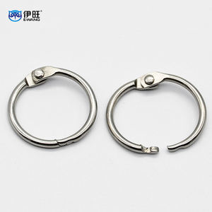 Anillos de encuadernación de hojas sueltas de plata de acero inoxidable YIWANG, anillos de libro de 1 pulgada para encuadernación de libros - Product Image 1