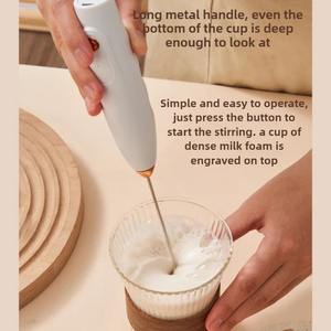 Mixeur Électrique Sans Fil Portable pour Mousseur à Lait, Fouet à Café, Outil de Cuisine et Pâtisserie, Rechargeable par USB - Product Image 6