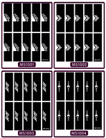 Pochoirs de tatouage au henné de haute qualité pour doigts, motifs floraux semi-permanents pour ongles, modèles DIY du Moyen-Orient, pochoirs de tatouage d'usine