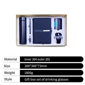 Custom 6 in 1 Box Vacuum Water Bottle Notebook Promotional Business Gift Set for Corporate - Product Image 3