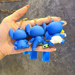 Mignon Anime PVC Figures 100 Styles de Point Porte-clés et Sac à Dos Charmes Silicone Voiture Porte-clés et Griffe Machine Cadeaux - Product Image 3