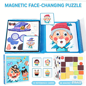 Rompecabezas Magnéticos con Pegatinas, Juguete DIY para Niños de 2 a 4 Años, Personajes con Diferentes Profesiones, 50 Piezas, Juego Educativo Temprano - Product Image 2