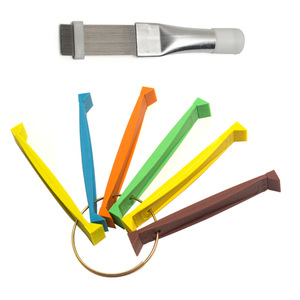 Kit de herramientas de limpieza de huecos de aire acondicionado Yunbei, peine de metal de colores con aletas de 8-20 mm por pulgada para radiador de coche y eliminación de polvo - Product Image 1