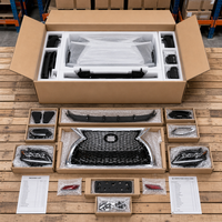 Vorderer und Hinterer Stoßfänger Karosserie-Kit Ersatz für BMW 3er Serie E90 E91 E92 E93 2005-2012 320i 328i 335i M Tech Style