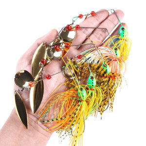 Hengjia Rotante In Metallo Paillettes esche Da <span class=keywords><strong>Pesca</strong></span> Barbuto Rumoroso Spinner Buzzbait - Product Image 6