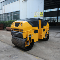 Mini-rouleau compacteur hydraulique complet 1300 kg, moteur diesel EPA Euro 5, commande à distance, direction articulée