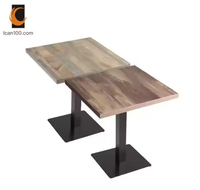 Tables de café carrées en Offre Spéciale Table de salle à manger en mélamine Tables de restaurant en bois