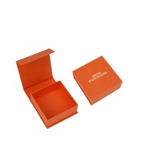 Boîte cadeau magnétique de luxe avec logo personnalisé - Emballage de bijoux et de montres en carton rigide texturé de qualité supérieure, gaufrage, logo en feuille d'or