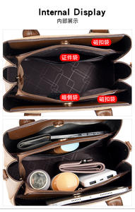 กระเป๋าถือผู้หญิงหนังแบรนด์ดีไซเนอร์ใหม่กระเป๋าถือสำหรับคุณแม่กระเป๋าโท้ท - Product Image 6