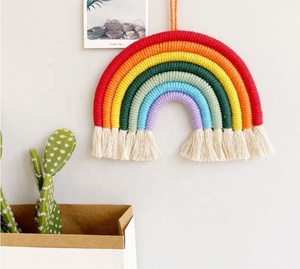 Boho Home Cotton Rainbow Wall Hanging <span class=keywords><strong>Macrame</strong></span> Rainbow Decor - Product Image 2