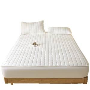 Protector de colchón <span class=keywords><strong>Simmons</strong></span> antideslizante grueso a prueba de polvo todo incluido funda de cama acolchada impermeable hogar cuatro soja hecha sólida - Product Image 1