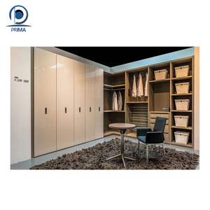 Garde-robe de placard minimaliste pour vestiaire étude <span class=keywords><strong>placage</strong></span> laque mélamine fini écologique couleur personnalisée et garde-robe design - Product Image 5