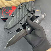 Couteau de poche pliant de survie M390 en acier pour le camping en plein air avec couteau tactique d'autodéfense