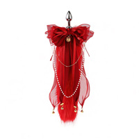 SM Bow Tassel fox Tail Anal Plug Femelle Ouverture Arrière Extension Rôle Prop