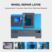 Tour horizontal AZURE pour réparation de jantes en alliage, centre de tournage 220V/380V avec haute précision automatique, prix compétitif