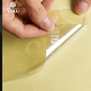 Autocollants en vinyle adhésif <span class=keywords><strong>transparent</strong></span> holographique arc-en-ciel personnalisés par le fabricant, superposition holographique de sécurité - Product Image 3