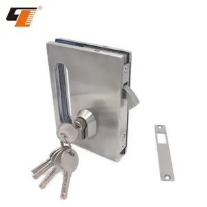 Wholesale Custom Alloy Durable Brass Iron Keys Toughened Sliding Glass Door Lock