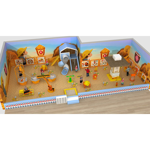 Aire <span class=keywords><strong>de</strong></span> jeux intérieure Diggerland pour usage commercial, espace <span class=keywords><strong>de</strong></span> jeu avec piscine à <span class=keywords><strong>sable</strong></span>, excavatrice, grue, arbre et mur <span class=keywords><strong>de</strong></span> <span class=keywords><strong>sable</strong></span> - Product Image 2