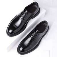 Mocassins à lacets avec plateforme, dessus en cuir de vache véritable, amorti, respirants et antidérapants