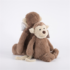 ของเล่นตุ๊กตาลิงสีน้ำตาลปุย27ซม.-เพื่อนนอนนุ่มสำหรับเด็กเป็นมิตรกับสิ่งแวดล้อมและสามารถซักได้ - Product Image 4