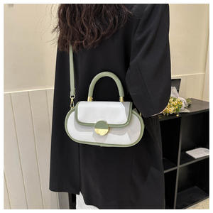 Женская сумка через плечо из искусственной кожи с замком <span class=keywords><strong>Kiss</strong></span> Lock, винтажная зеленая, модная повседневная элегантная маленькая сумка-клатч - Product Image 4