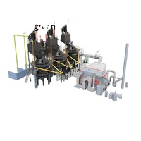 Système de production de biochar à lit fixe à courant descendant haute capacité Carbonisateur de biomasse Système industriel biomasse-énergie