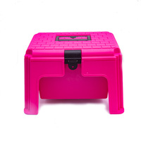 Tabouret multifonctionnel en plastique portable pour outils, petit tabouret d'extérieur simple, siège compact, boîte de toilettage pour chevaux