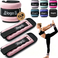 Poids réglables pour chevilles et poignets Pilates – Poids de fitness portables pour la marche, le yoga, la barre et l'entraînement à domicile