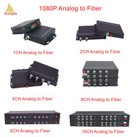 Convertisseur vidéo fibre optique HD 20 km 4 canaux AHD CVI TVI 1080P, prolongateur optique BNC, émetteurs-récepteurs fibre optique réseau TCP FC