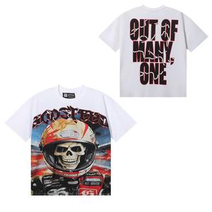 Camiseta HYCH Godspeed, Calidad Original, 100% Algodón, Estilo Urbano, Hombros Caídos, Manga Corta, Estampado <span class=keywords><strong>Vintage</strong></span> para Hombre - Product Image 2