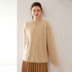 เสื้อสเวตเตอร์ถักแขนยาวผ้าแคชเมียร์สไตล์เกาหลีคอปกแบบบางป้องกั<span class=keywords><strong>น</strong></span>การเกิดข<span class=keywords><strong>น</strong></span> - Product Image 2