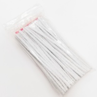 Nettoyeurs de pipe portables en coton et fil métallique de 4 mm pour accessoires de fumeur – Droits, à rayures ou à poils