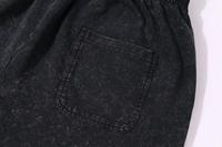 Shorts d'été en coton lavé pour hommes, vente en gros, personnalisables, de haute qualité, de marque, unis, décontractés, écologiques, respirants, anti-plis